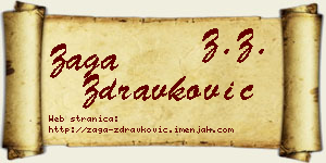 Zaga Zdravković vizit kartica